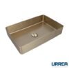 Lavabo INOX Rectangular de Sobreponer (Dorado) - LV1079A801