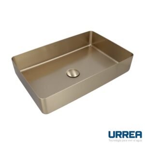 Lavabo INOX Rectangular de Sobreponer (Dorado) - LV1079A801