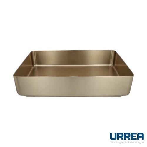 Lavabo INOX Rectangular de Sobreponer (Dorado) - LV1079A801