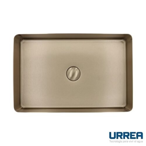 Lavabo INOX Rectangular de Sobreponer (Dorado) - LV1079A801
