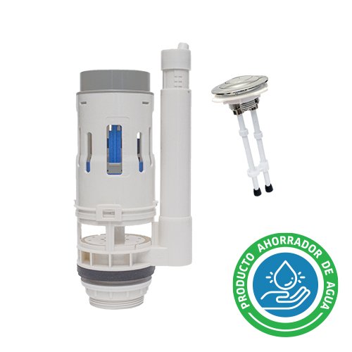 P-B6037 Válvula de descarga dual 2" con botón superior para sanitario de 2 piezas - P-B6037