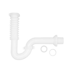 Trampa con sección corrugada vertical para lavabo y fregadero - P-B9025