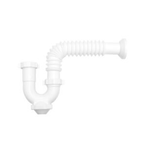 Trampa con registro y salida corrugada para lavabo y fregadero - P-B9065
