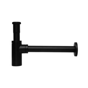 P-B9103MB Céspol para Lavabo de Latón Minimalista (Negro Mate) - P-B9103MB