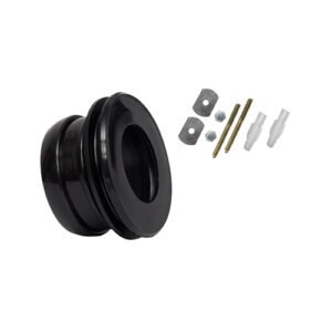 Cuello Flexible para tubería de 4" con tornillo-pija acero inox 2.5" - PB-117