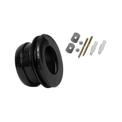Cuello Flexible para tubería de 4" con tornillo-pija acero inox 2.5" - PB-117
