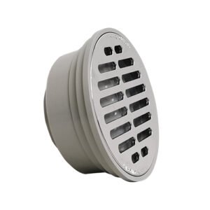 Coladera universal gris con rejilla plástica cromada - PC-101G