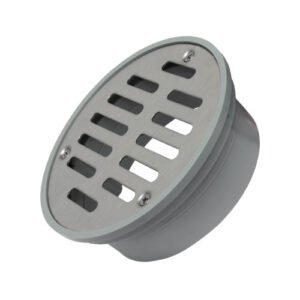 Coladera Redonda de 4" con rejilla de acero inoxidable - PC-117