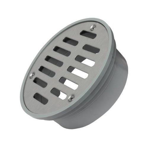 Coladera Redonda de 4" con rejilla de acero inoxidable - PC-117