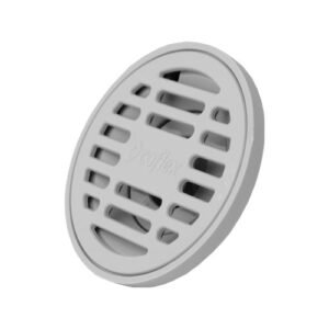 Coladera redonda de ABS gris con rejilla ABS y VAO - PC-150