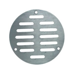 Rejilla de acero inoxidable para coladera 4" con tornillos - PC-401