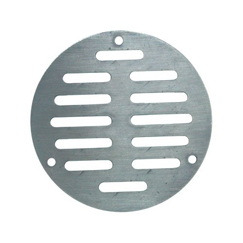 Rejilla de acero inoxidable para coladera 4" con tornillos - PC-401