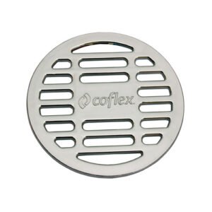 Rejilla Redonda de ABS Cromado para Coladeras Coflex de 10 cm - PC-450