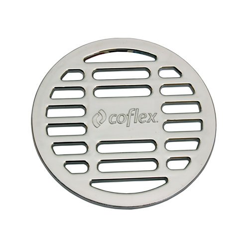 Rejilla Redonda de ABS Cromado para Coladeras Coflex de 10 cm - PC-450