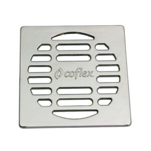 Rejilla Cuadrada de ABS Cromado para Coladeras Coflex de 10 cm - PC-451