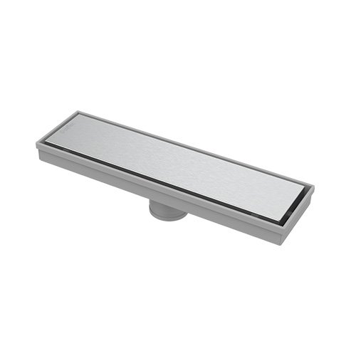 Coladera lineal Coflex 30 cm de acero inoxidable para tubería de 2" con espacio para inserto - PC-560