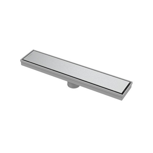 Coladera lineal Coflex 40 cm de acero inoxidable para tubería de 2" con espacio para inserto - PC-561