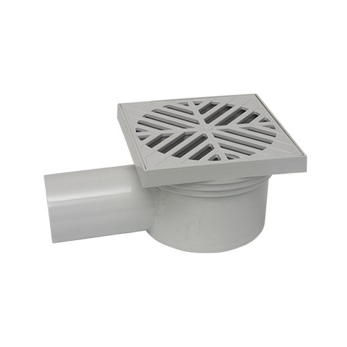 PC-621 Coladera PVC Descarga Lateral Rejilla Plástica y trampa integrada - PC-621