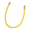 Manguera p/gas, acero inox plast, 1/2" x 3/4", 24" - PC-G24
