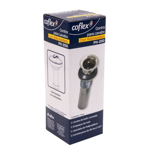 PH-200_5 Contra de latón para lavabo con rebosadero sin tapón - PH-200