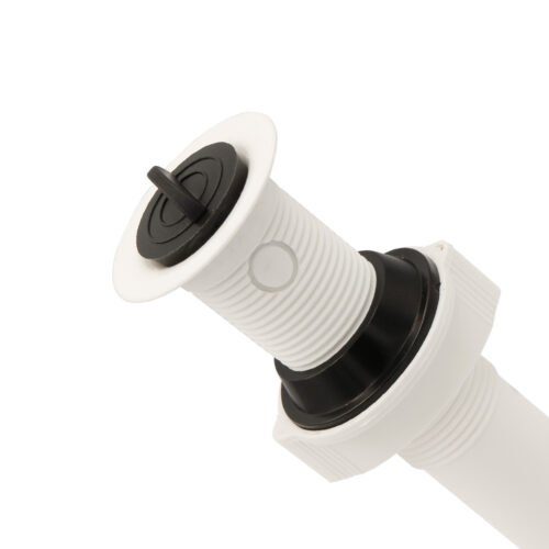 Contra de polipropileno blanca para lavabo con rebosadero - PH-202