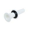 Contra de polipropileno blanca para lavabo con rebosadero - PH-202