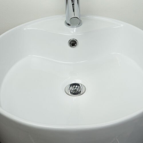 PH-203_6 Contra plástica rejilla de acero inox. para lavabo con o sin rebosadero - PH-203