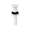 Contra plástica con rejilla blanca para lavabo con rebosadero - PH-208