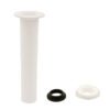 Contra plástica con rejilla blanca para lavabo con rebosadero - PH-208