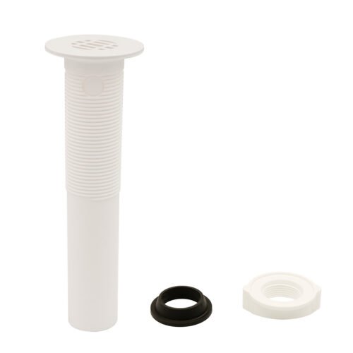 Contra plástica con rejilla blanca para lavabo con rebosadero - PH-208