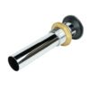 Contra cromada con tapón giratorio para lavabo con rebosadero - PH-215