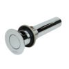 Contra cromada con tapón giratorio para lavabo con rebosadero - PH-215