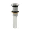 PH-220 Contra cromada con tapón push para lavabo sin rebosadero - PH-220