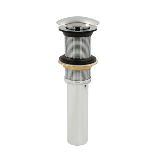 PH-220 Contra cromada con tapón push para lavabo sin rebosadero - PH-220