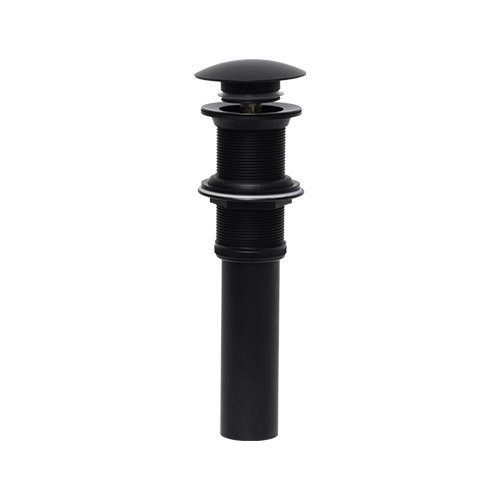 Contra cromada tapón push para lavabo sin rebosadero (Mate) - PH-220MB