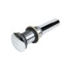 PH-220_3 Contra cromada con tapón push para lavabo sin rebosadero - PH-220