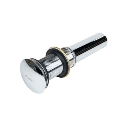 PH-220_3 Contra cromada con tapón push para lavabo sin rebosadero - PH-220