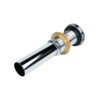 PH-220_4 Contra cromada con tapón push para lavabo sin rebosadero - PH-220