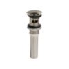 PH-222 Contra de latón niquel cepillado tapón push para lavabo c/rebosadero - PH-222