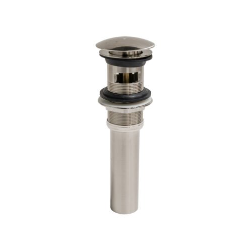 PH-222 Contra de latón niquel cepillado tapón push para lavabo c/rebosadero - PH-222
