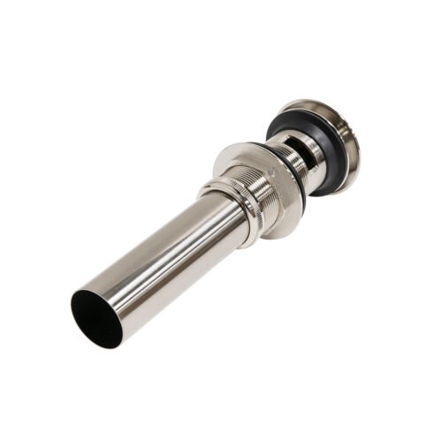 PH-222_5 Contra de latón niquel cepillado tapón push para lavabo c/rebosadero - PH-222