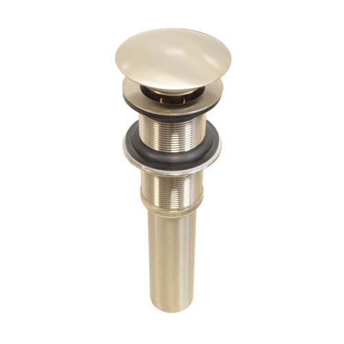 PH-223 Contra de latón niquel cepillado tapón push para lavabo sin rebosadero - PH-223