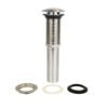 PH-223_5 Contra de latón niquel cepillado tapón push para lavabo sin rebosadero - PH-223