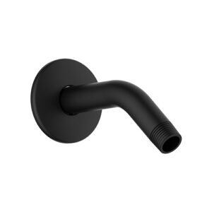 Brazo para regadera de latón cromado (Negro Mate) - PR-T101MB