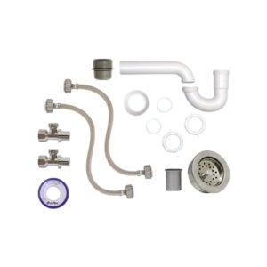 Kit Instalación Basico Fregadero 1 Tarja para tuebería roscada - PSV-F012