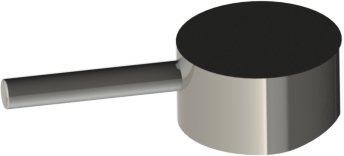 Palanca maneral para monomando TUBULAR cromo - R444108CRO
