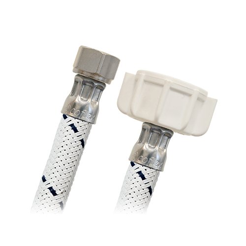 Manguera sanitario, vinilo bco premium, 3/8" x 7/8", 50cm - VSB-B20