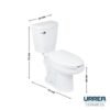 WC CONTRACT alargado MF con asiento (Blanco) - WC2106B021
