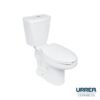 WC CONTRACT alargado dual con asiento (Blanco) - WC2106D021