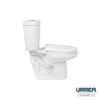 WC CONTRACT alargado dual con asiento (Blanco) - WC2106D021